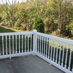 Westport white vinyl railing