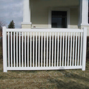 Harwich white vinyl pool fence single panel