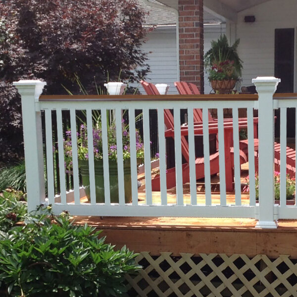 Bexley white vinyl railing