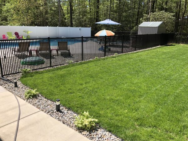 Durables Canfield Aluminum Fence near pool