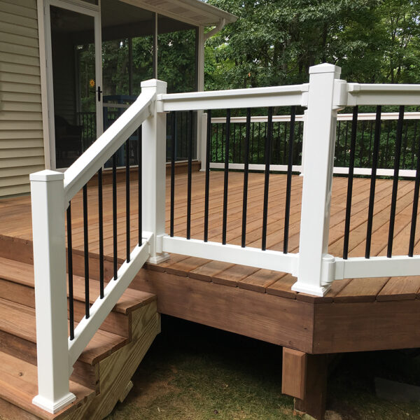 Kirklees white vinyl railing