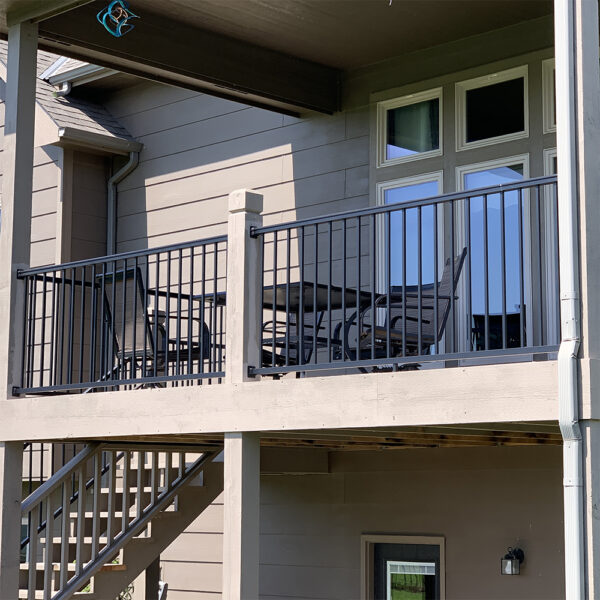 Sterling black aluminum railing