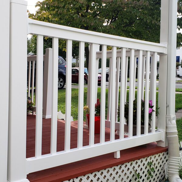 Brighton white vinyl railing