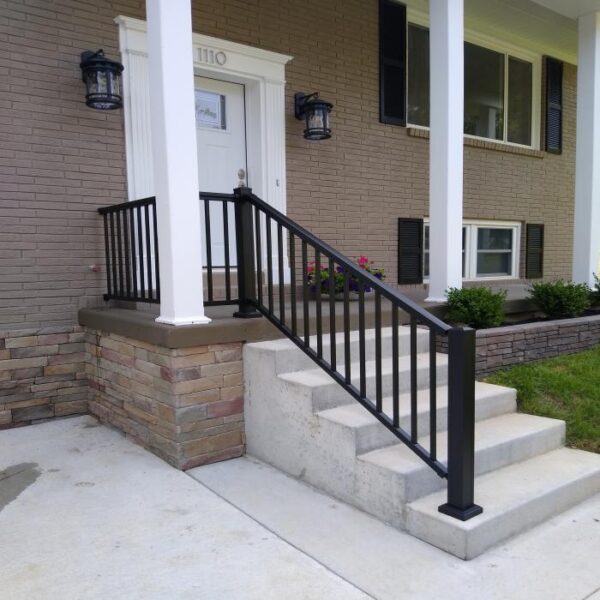 Dalton Aluminum Stair Railing Side View