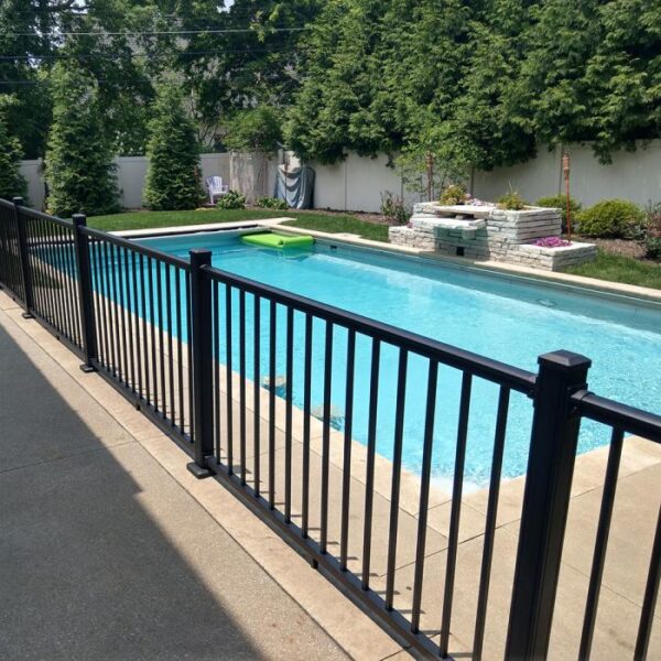 Sterling black aluminum railing