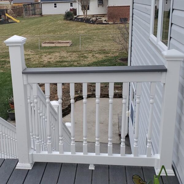 Hastings white vinyl railing