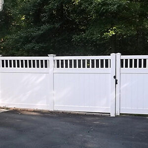 Edmonton White Vinyl Privacy Fence